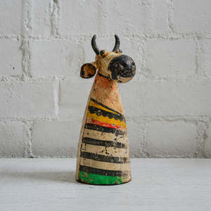 Vintage Metal Friend | 38. Stripey Cow No.3