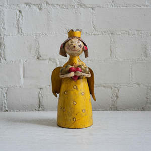 Vintage Metal Friend | 22. Angel With Crown and Three Hearts