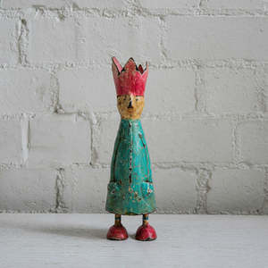 Vintage Metal Friend | 19. Turquoise King with Pink crown