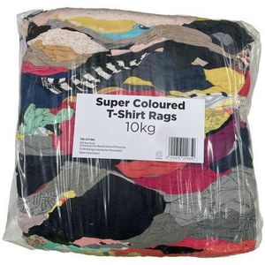 Super Coloured T-Shirt Rags 10Kg