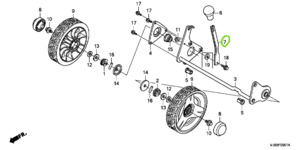 Walk Behind Mowers Blades Adaptors Discs: GRIP, ADJUSTER *NH246R *(LOOSEY GRAY R)