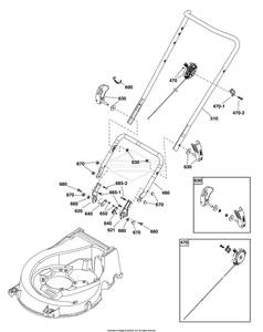 Walk Behind Mower Parts Starter Parts Rope: Handle Bracket Rh 19In Comm #80082442