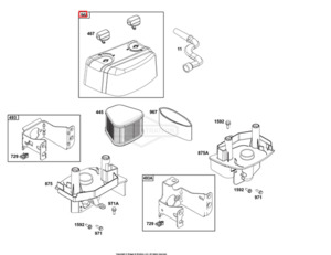 Engine Parts Cat Air Filtration: Briggs & Stratton Air Filter Cover 597263