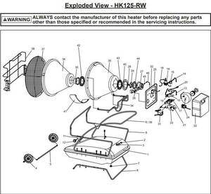 Diesel Heater Parts: Burner Bracket Gasket Hk125Rw