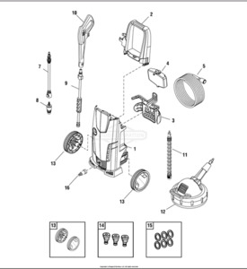 Pressure Cleaner Accessories: Briggs & Stratton Patio Cleaner #PW00134A