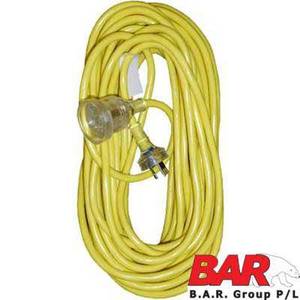 Generator Electrical Accessories: Be'S High Visibility Safety Extension Lead (20M/15Amp/Yellow) - OBSOLETE