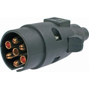 Trailer Parts Couplings Lights Axles More: OEX 7 Pin Trailer Plug – Plastic Round Large (ACX2800)
