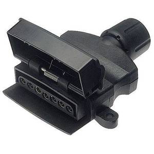 Trailer Parts Couplings Lights Axles More: OEX Trailer Socket 7 Pin Flat Plastic (Female)