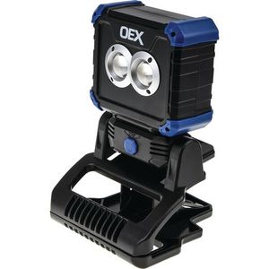 Lighting: OEX 450 Lumen Rechargeable Flood Light With Clamp