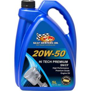 Workshop Equipment Hardware Consumables: Gulf Western Hi Tech Premium Engine Oil - 20W-50, 5 Litre