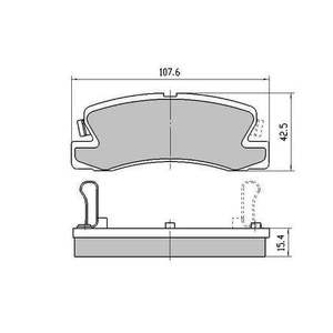RDA RDC1147 Phantom Ceramic Brake Pads – Toyota Corolla, Holden Nova