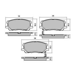 RDA Phantom Ceramic Brake Pad Set RDC1517 – Fits Lexus RX