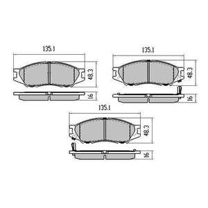 RDA Phantom Brake Pad Set RDC1454 Fits Nissan Pulsar Almera Sunny Mitsubishi Lan&hellip;