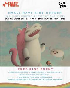 Events: FAM SMALL RAVE KIDS CORNER: BOOK MAKING CRAFT AND STORY TIME