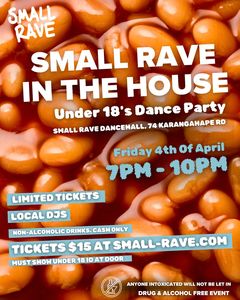 *POSTPONED* SMALL RAVE IN THE HOUSE - UNDER 18'S DANCE PARTY