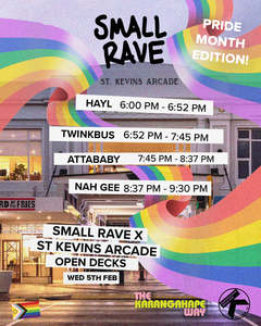 Events: Karangahape Way - SMALL RAVE X ST KEVINS ARCADE - FEB DJ OPEN DECKS