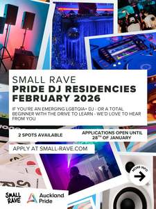 Events: SMALL RAVE  PRIDE DJ RESIDENCIES FEBRUARY 2026