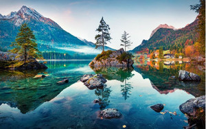 Beautiful autumn scene of Hintersee Smart Art Design