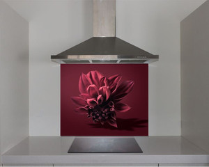 Products: DIY Splashback Red Dahlia Smart Art Design