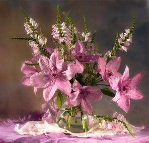 Products: Bouquet of clematis Smart Art Design