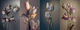 Spring tulips, four bouquets in four images Smart Art Design