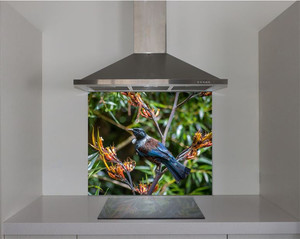 Products: DIY Splashback The Tui on Flax Plant Smart Art Design