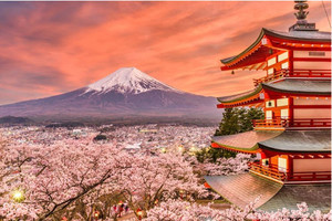 Products: Spring landscape with Mt. Fuji Smart Art Design
