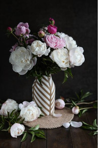 Products: A large bouquet of beautiful light peonies Smart Art Design