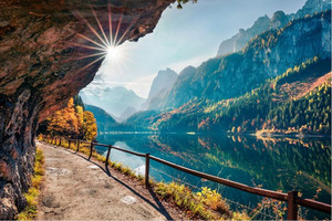 Products: Sunny autumn scene of Vorderer lake Smart Art Design
