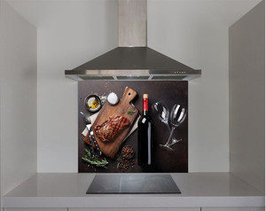 Products: DIY Splashback Delicious dinner Smart Art Design
