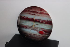 Products: Glass Clock Jupiter 360mm Smart Art Design