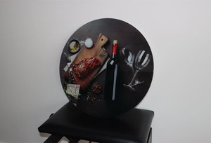 Products: Glass Art Steak Smart Art Design