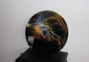 Products: Glass Art Gold abstract Smart Art Design