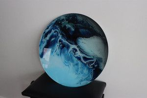 Products: Glass Art Snow planet Smart Art Design
