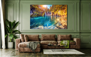 Products: Glass Art Majestic view on turquoise water Smart Art Design