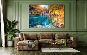 Products: Glass Art Majestic view on turquoise water Smart Art Design