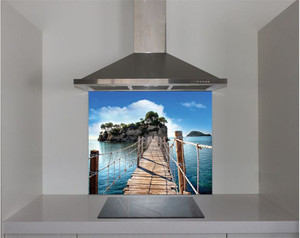 Products: DIY Splashback The wooden bridge Smart Art Design