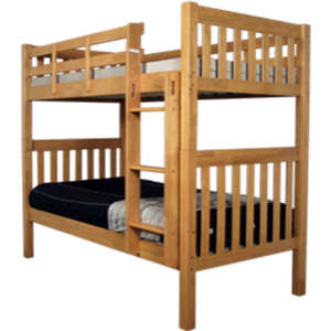 Kelli King Single New Oak Bunk Set