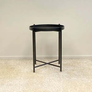 Sofia Round Side Table Black