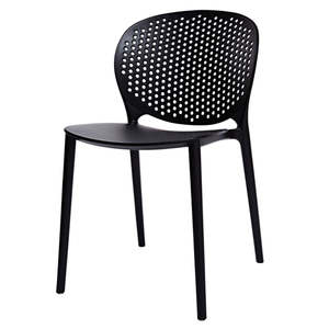 Verona Indoor/Outdoor Black Dining Chair