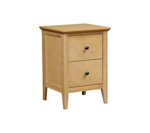 Bedside Tables: Hemsly 2 Drawer Bedside