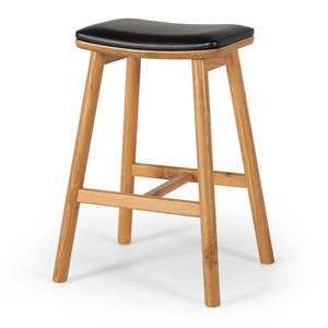 Barstools: Hue Natural Oak Bar Stool