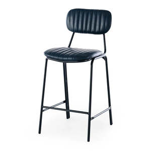 Datsun Vintage Black PU Bar Stool