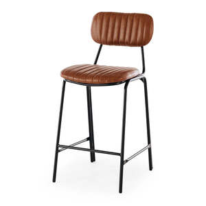 Datsun Vintage Tan PU Bar Stool