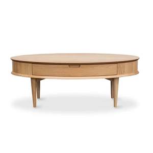 Coffee Tables: Oslo Oval Coffee Table With Drawer