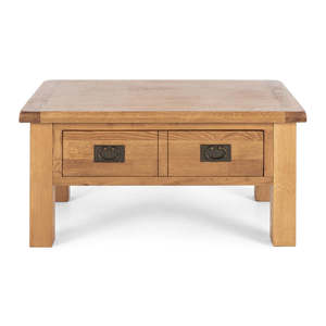Coffee Tables: Salisbury Small Oak Coffee Table with 1 Drawer