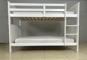 Bunk Beds: Ava White Single Bunk Set