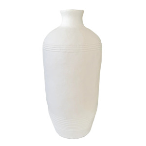 Decor: Lombok Urn Bottle White Large 67cm