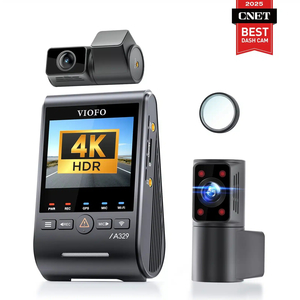 Dashcams - Smart EV Chargers: VIOFO A329S 3CH 4K 30FPS Front+2K Wide 210° FOV Fisheye Cabin+2K Rear Dashcamera