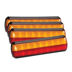 Led Lighting: 10-30 Volt Model 38 L.E.D Slimline Rear Stop / Tail And Direction Indicator Lamp